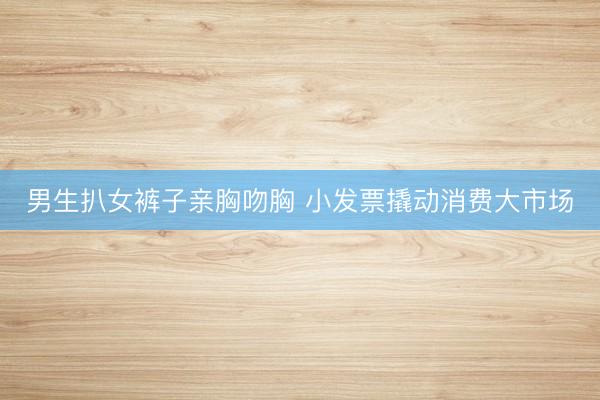 男生扒女裤子亲胸吻胸 小发票撬动消费大市场