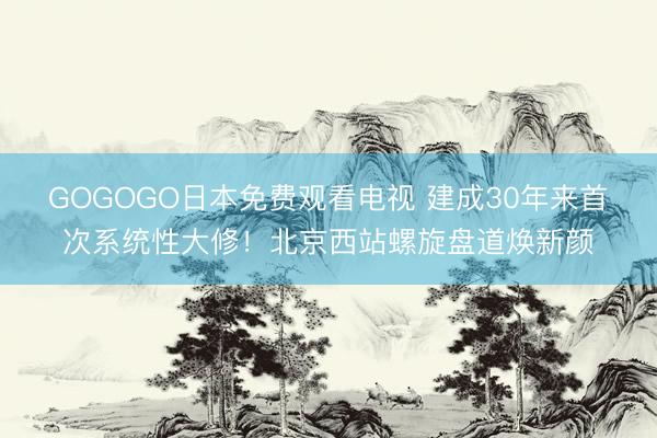 GOGOGO日本免费观看电视 建成30年来首次系统性大修！北京西站螺旋盘道焕新颜