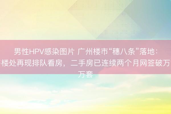 男性HPV感染图片 广州楼市“穗八条”落地：售楼处再现排队看房，二手房已连续两个月网签破万套