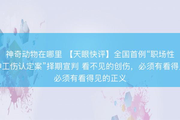 神奇动物在哪里 【天眼快评】全国首例“职场性侵获精神工伤认定案”择期宣判 看不见的创伤，必须有看得见的正义