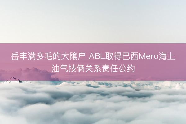 岳丰满多毛的大隂户 ABL取得巴西Mero海上油气技俩关系责任公约