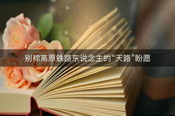 别称高原铁路东说念主的“天路”盼愿
